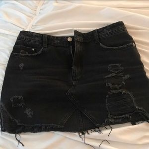 Zara Distressed Skirt